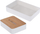 Set organizer banjo Bathroom Solutions Bamboo, kuti faculeta, kuti kozmetike, ngjyrë druri