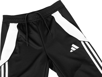 Pantallona sportive adidas Tiro 24 Slim Jr IJ7667, për kalamaj, poliester, të zeza