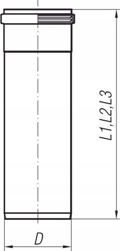 Tub inox i lëmuar Spiroflex 140 mm, 0.6 mm, 1 m, ngjyrë argjendi