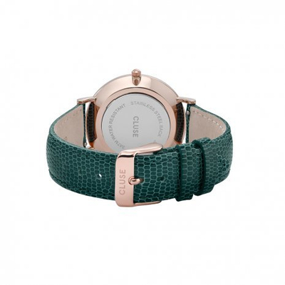 Orë dore Cluse La Boheme Rose Gold White/Emerald Lizard