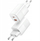 Karikues AC 30W, 5V, USB A dhe USB C, me kabllo 1m, i bardhë