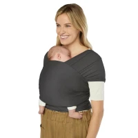 Maramë mbajtëse Ergobaby Aura, material TENCEL Lyocell, elastike, e zezë