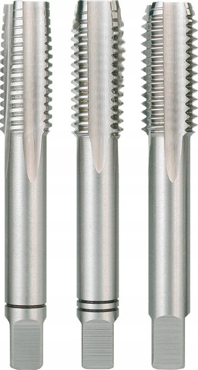 Set çezme filetuese HSSE Co5 M5, 3 copë, metalik