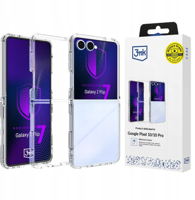 Kapak telefoni 3MK Armor Case Samsung Galaxy Z Flip7, transparent