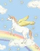 Kartolinë HENRY B6 Rainbow Horse, format B6, me zarf, shumëngjyrësh
