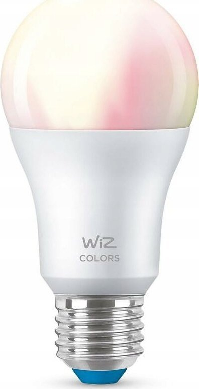 Llambë smart WiZ A60 LED, 8.5W, WiFi RGBW E27, e bardhë mat