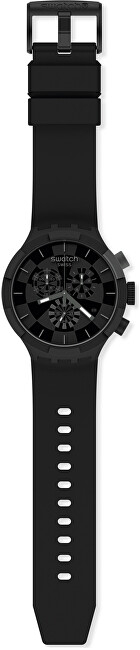 Orë dore për meshkuj Swatch Big Bold, e zezë