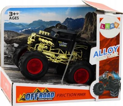 Makina lodër LeanToys Vehicle Car, mekanizëm friksioni, off road, e zezë