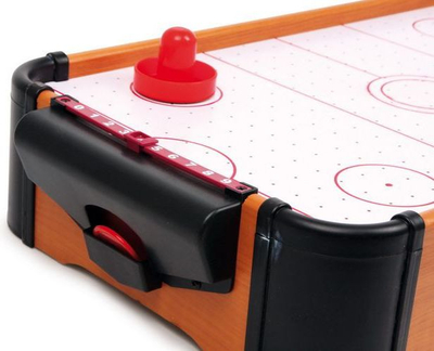Lojë tavoline Air Hockey me ventilator, e vogël në përmasa, me shumë ngjyra
