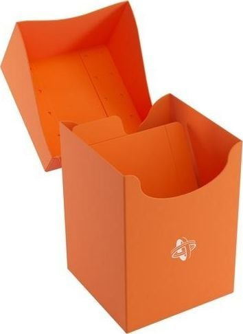 Kuti letra Gamegenic 100 Card Deck Holder, për 100 letra, portokalli
