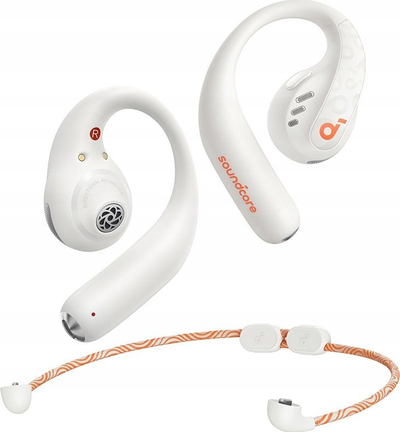 Kufje pa tela Soundcore AeroFit Pro A3871G21, Bluetooth 5.3, 46 orë bateri, të bardha
