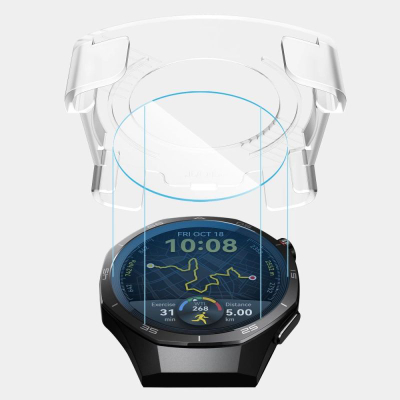 Xham mbrojtës Hofi Tech-Protect Easy Set+ për Huawei Watch GT 5 Pro 46mm, 2 copë, i tejdukshëm