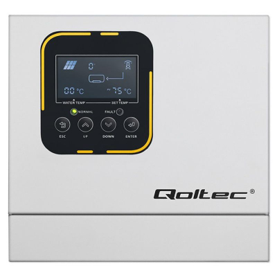 Inverter për bojler Qoltec ECO Solar Boost MPPT L, për ngrohje uji, me ekran kontrolli, i bardhë