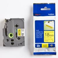 Shirit etiketa Brother TZe-S641, 18mm, 8m, i verdhë