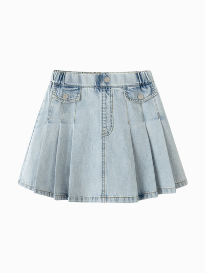 Fund Lightwash Pleated Denim