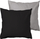 Декоративна перница Matex Satin Pillowcase, 40x40 cm, двострана, сребрено црна