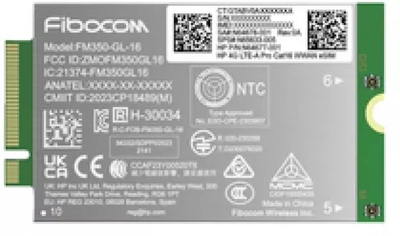 Модул за мобилна мрежа Dell Fibocom FM350-GL, 4G LTE, mPCIe, зелен