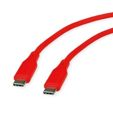 Kabllo USB Roline 11.02.9121, USB C në USB C, 1m, 60W, e bardhë