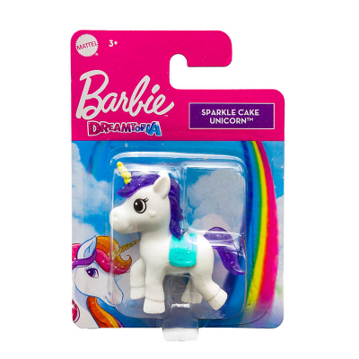 Lodër njëbrirësh Mattel Barbie Dreamtopia Sparkle Cake Unicorn, për kalamaj 3+, me ngjyra nga të gjitha