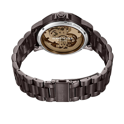 Orë për meshkuj Kenneth Cole Automatic Skeleton KCWGL0033704, e zezë