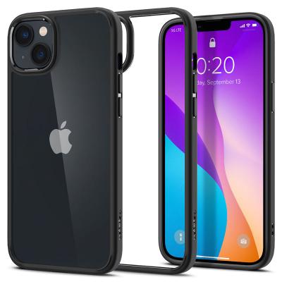 Mbrojtëse për celular Spigen Crystal Ultra Hybrid për iPhone 14, e zezë