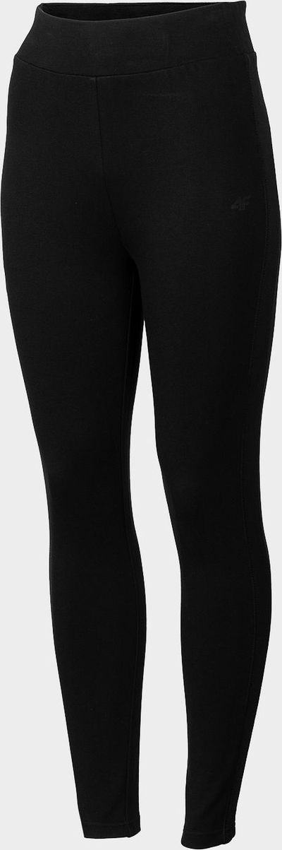 Женски спортски хеланки 4F H4Z22 LEG010, висок струк, slim fit, црни