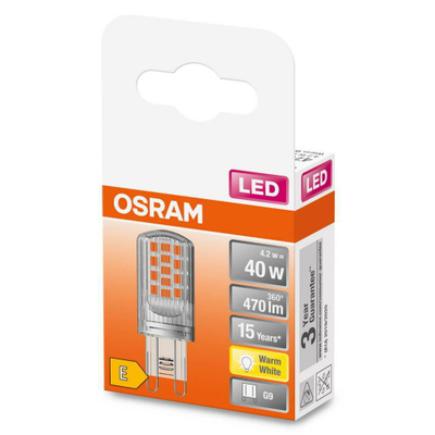 Llambë LED Osram G9, 3.8W, 470lm, 2700K