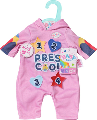 Aksesor kukulle Zapf BABY born Kindergarten One Piece + Badges, 36 cm, rozë