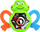 Lodër për bebe Silly Froggy, me tinguj kërcitës, top rrotullues si kaleidoskop, jeshile