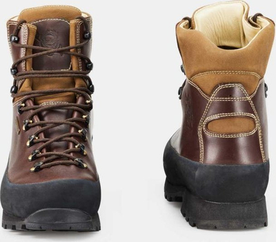 Këpucë trekking për burra Diotto Grizzly, lëkurë full grain, taban Vibram, ngjyrë krem, nr. 44