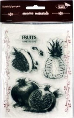 Stampa silikoni Scivation Stamp Pineapple, me figura frutash, transparente