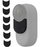 Set sfungjerë anti erë PULUZ PU776B, 6 copë, për Insta360 GO 3 GO 3S, i zi
