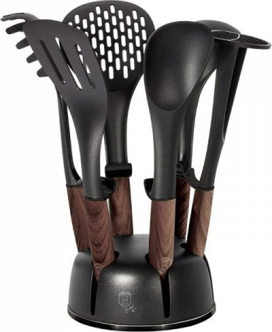 Set lugësh të kuzhinës Berlinger Haus Ebony Rosewood BH-6229, 7 copë, të zeza