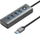 Hub USB Orico PDD4U, 4x USB 3.0, 5Gbps, gri
