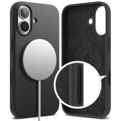 Këllëf telefoni Ringke Silicone Magnetic MagSafe për iPhone 17, silikon, me MagSafe, lejla