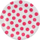 Pjata letre ALBI Tale Magenta Dots, 18cm, 6 copë, magenta