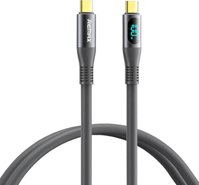 Kabllo USB C në USB C Remax Zisee RC-C032, 1.2m, 100W, gri