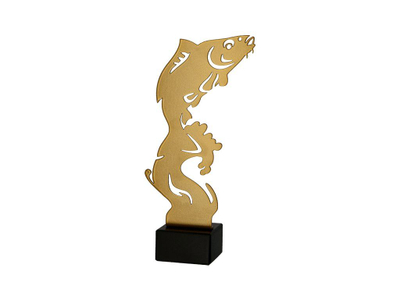 Trofe peshkimi Golden Trophy Carp, metal, 21cm, ari