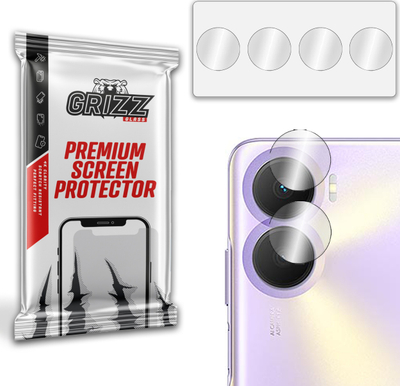 Xham mbrojtës kamere GrizzGlass HybridGlass për Honor Play 40 Plus, set 2 copë, transparent