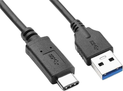 Kabllo Goobay USB-A - USB-C, 1m, e zezë