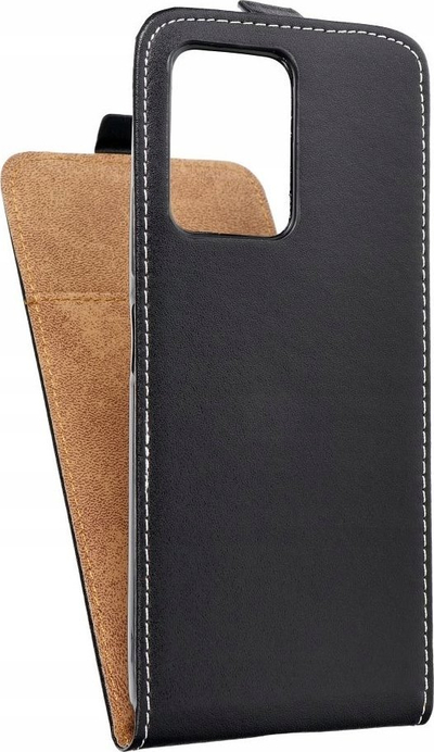 Këllëf flip SLIM FLEXI FRESH për Xiaomi Redmi Note 12 Pro Plus 5G, me magnet, me xhep karte, i zi