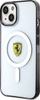 Kapotë telefoni Ferrari Outline MagSafe për iPhone 14, transparente