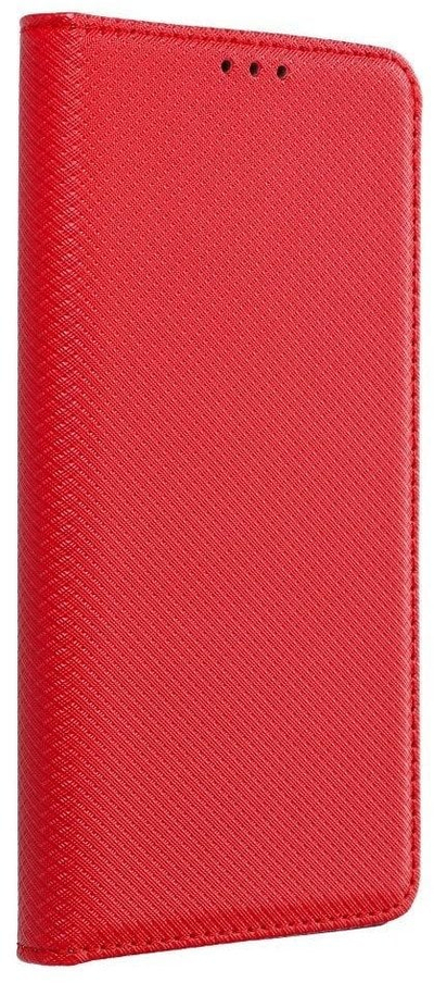 Futrollë telefoni OEM Smart Case Book për Oppo Reno 14 5G, kapak metalik, me mbajtës horizontal, e kuqe