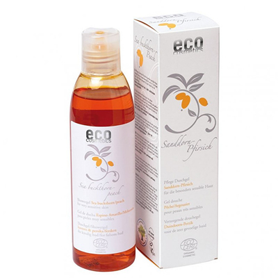 Xhel për dush Eco Cosmetics Bio, Sea Buckthorn & Peach, 200 ml