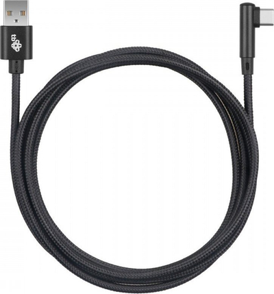 Kabllo USB në USB-C TB Touch, 1.5m, me kokë të këndëzuar, e zezë