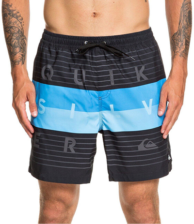 Rroba banjo Quicksilver EQYJV03550-KVJ6,Word Block Volley, të kaltra/zeza, XL