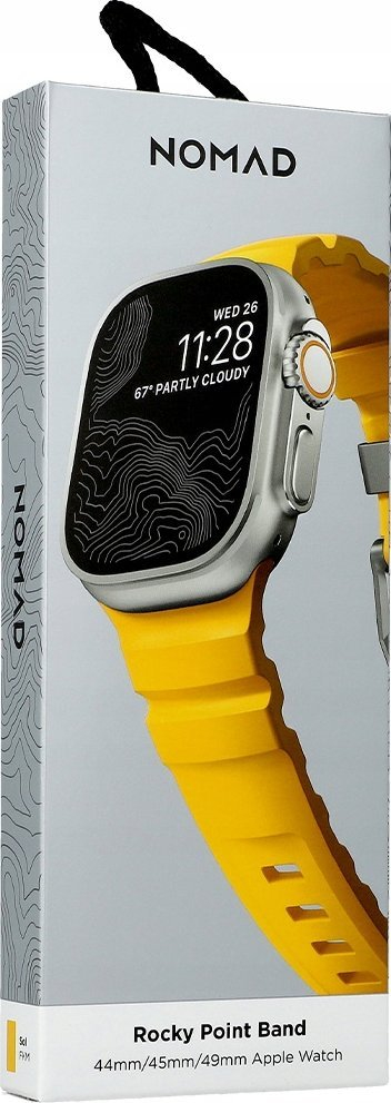 Рака за часовник Nomad Rocky Point Band, 46mm/49mm, FKM гума, Sol Natural