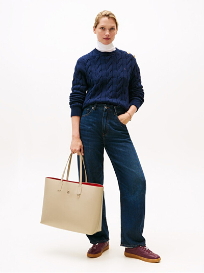 Çantë për femra Tommy Hilfiger, bezhë