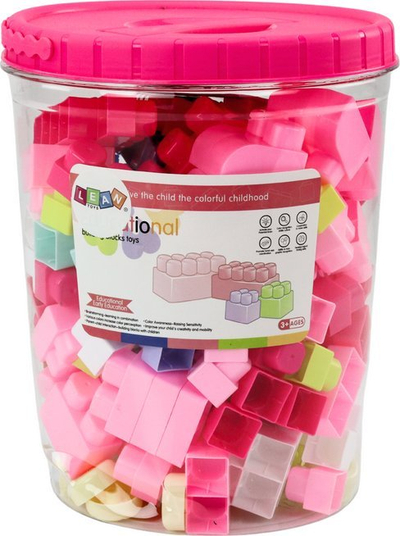Set konstruktiv Blocks In Bucket, 160 copa, edukativ, shumëngjyrësh