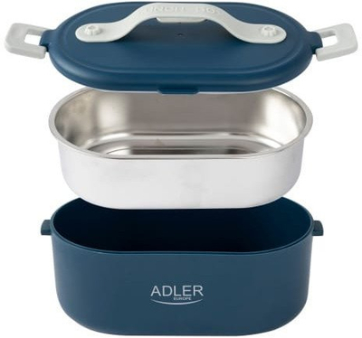 Сет ланчбокс Adler AD 4522, 2 електрични садови, термо торба, сив